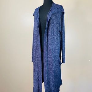 Juniors’ SO Long Cardigan Purple Size L